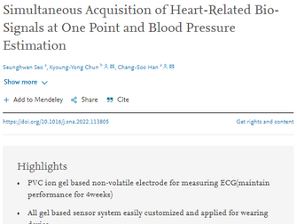 Wearable, Portable Gel Sensor for the Simultaneous Acquisition of Heart-Related Bio-Signals at One P
