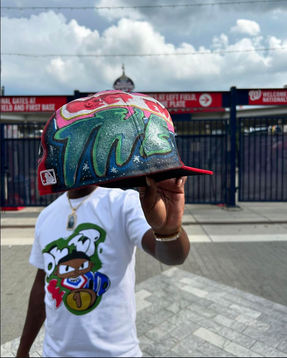 Deep End Thinking graffiti cap full custom