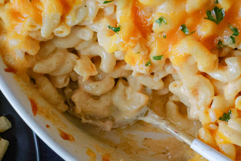 Creamy, irresistable, delicious macaroni and cheese.