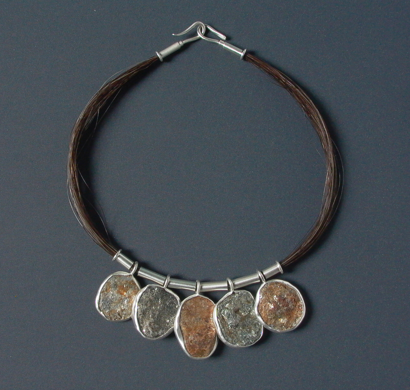 Horse Hair Rocks Necklace