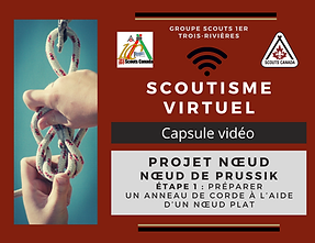 Scoutisme virtuel Noeud de prussik etape