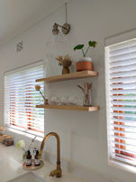 Solid Oak floating shelves