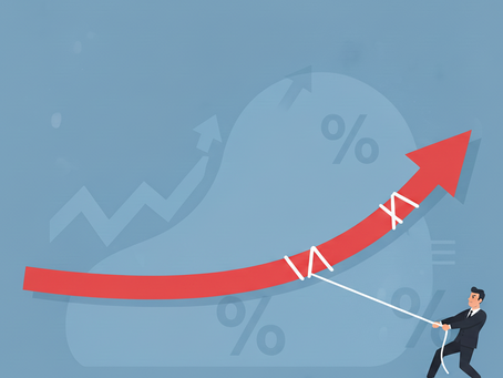 Illustration of a persistent upward yield curve, symbolising higher-for-longer interest rates shaping global markets.