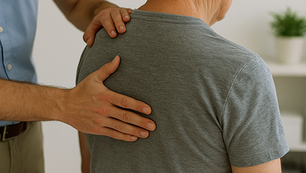 elderly person gets chiropractic adjustment at Harmony Health Clinic Naples FL Best Chiropractor near me