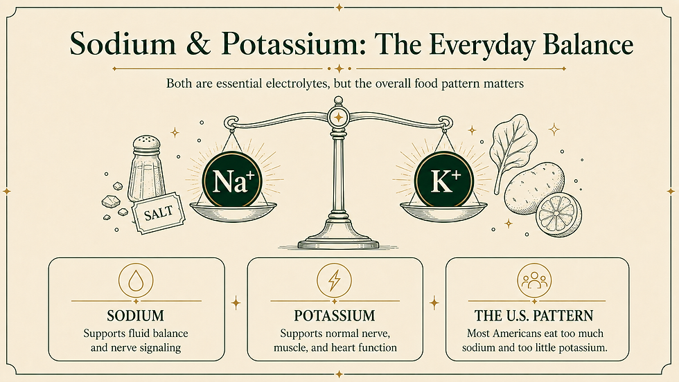 The sodium and potassium everyday balance