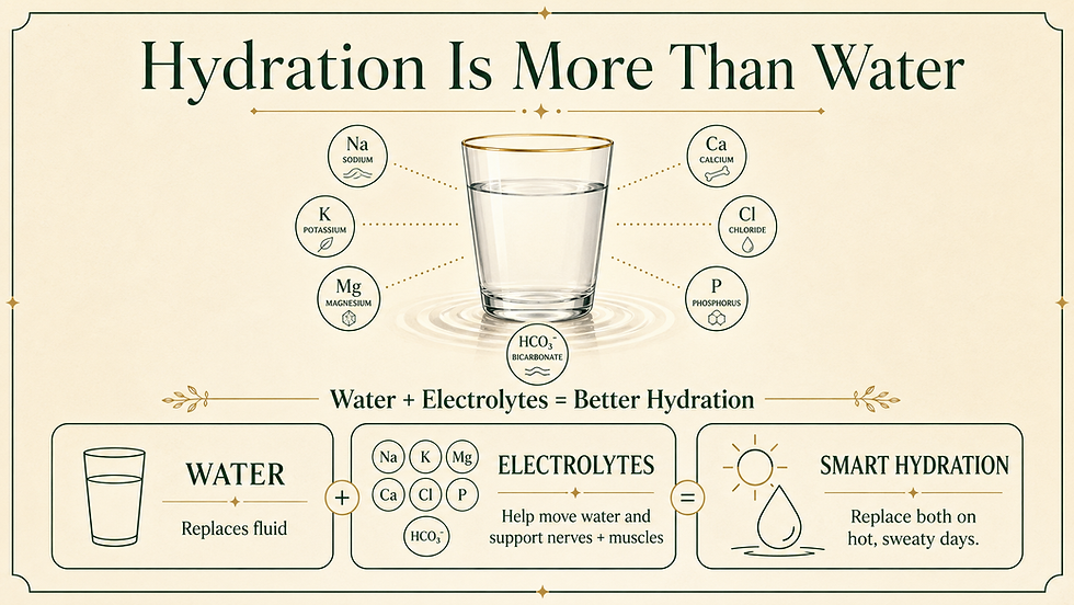 Hydration is more than water