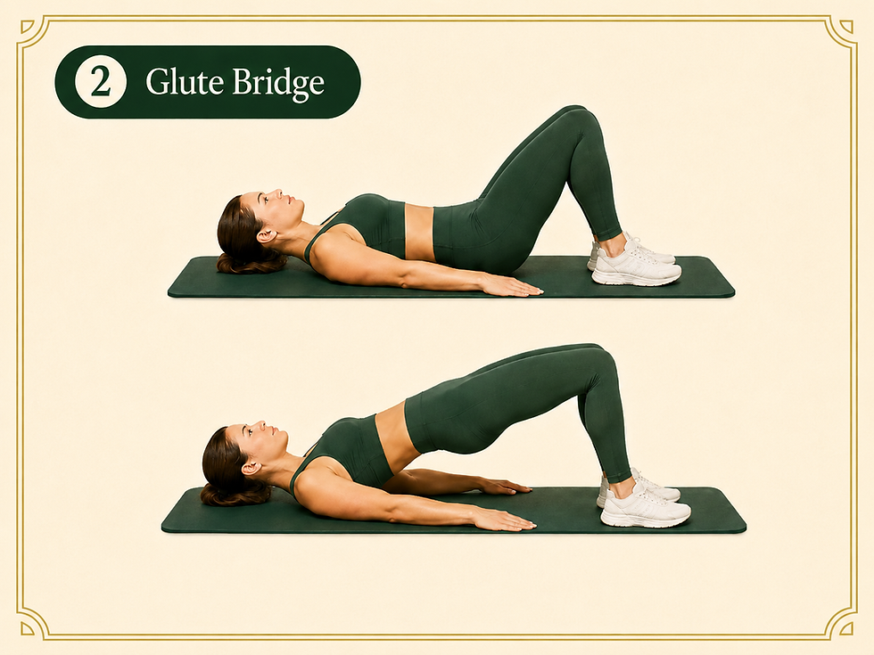 Glute Bridge Exercise Stretch