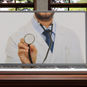 A patient has an online functional medicine appointment with Harmony Health Clinic Practitioner