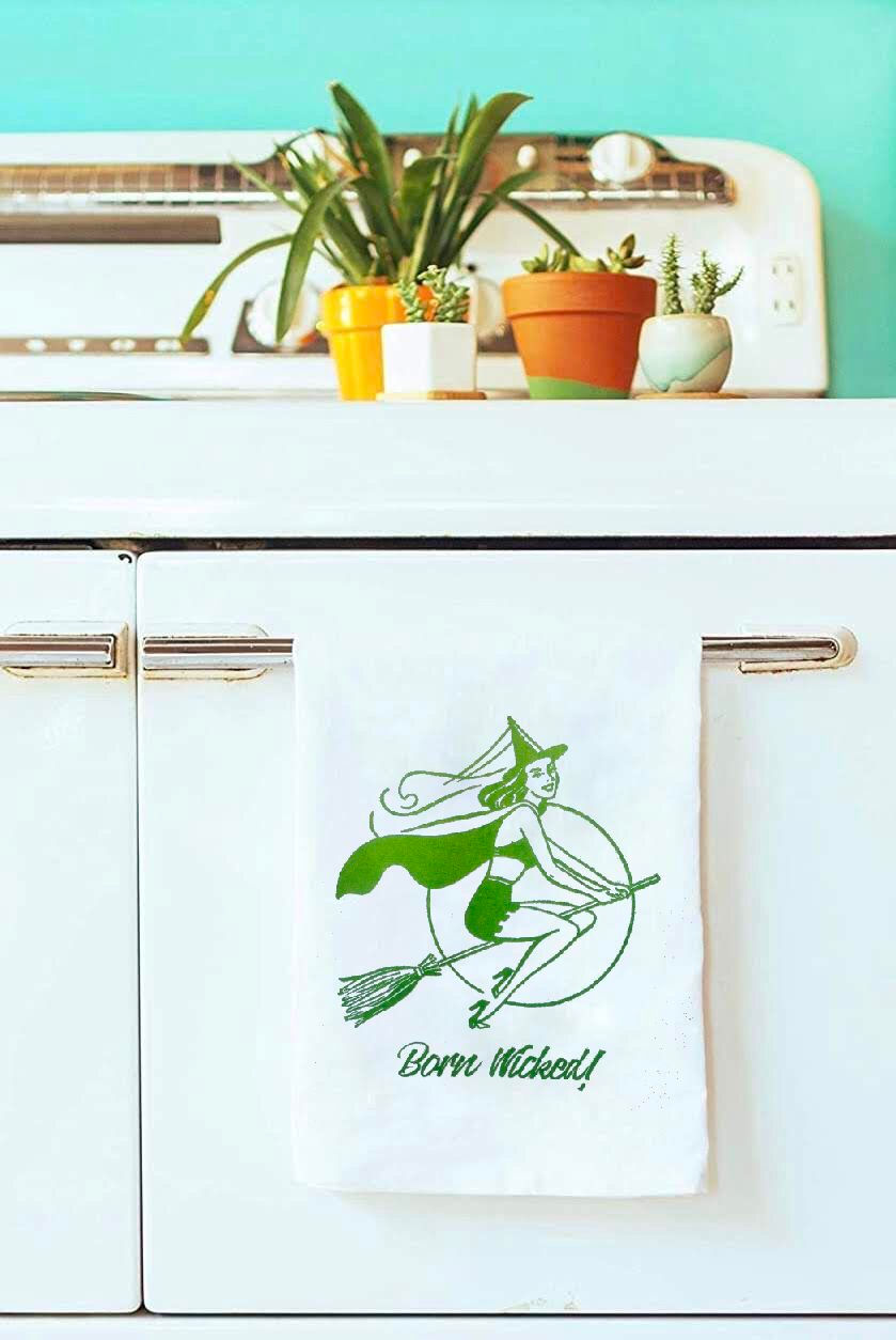 Thumbnail: BORN WICKED! TEA TOWEL