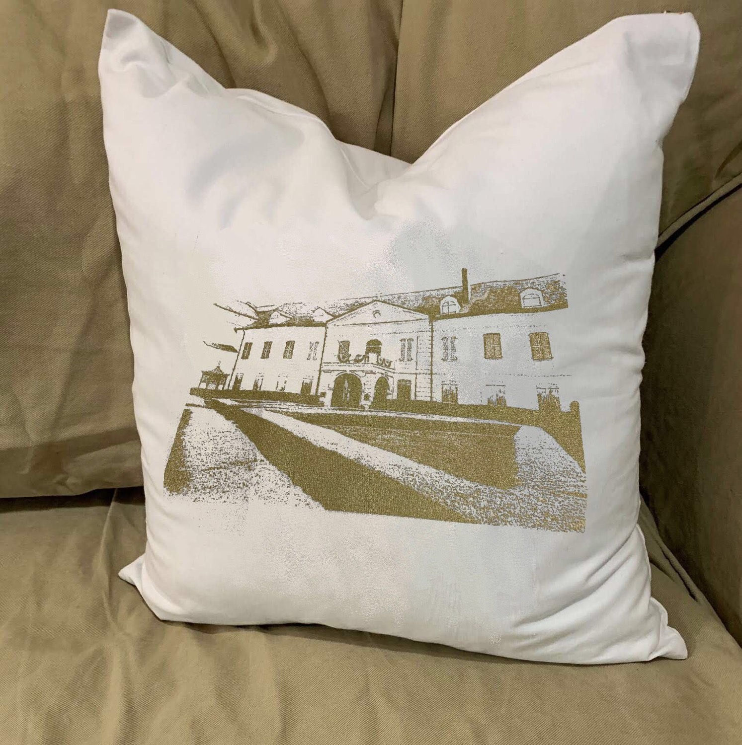 URSULINE CONVENT PILLOW WITH FEATHER INSERT