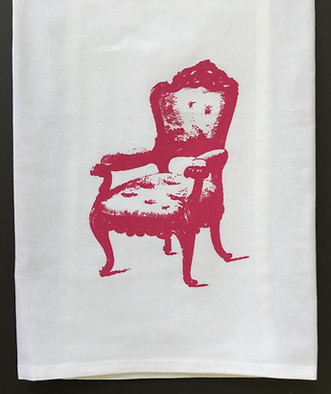 ARMCHAIR TEA TOWEL FUSCHIA