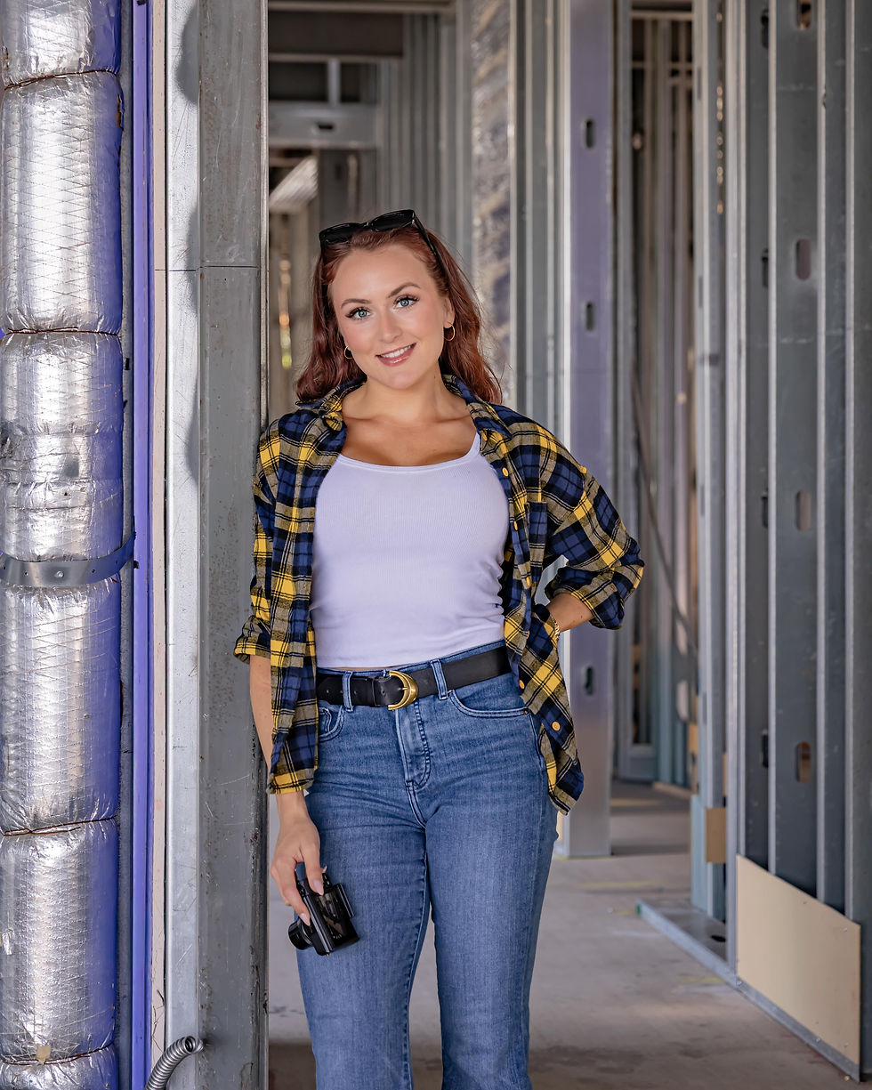 Portrait of Megan Keyser, Principal Strategist and Founder of Builderfriend, specializing in high-end contractor brand elevation.