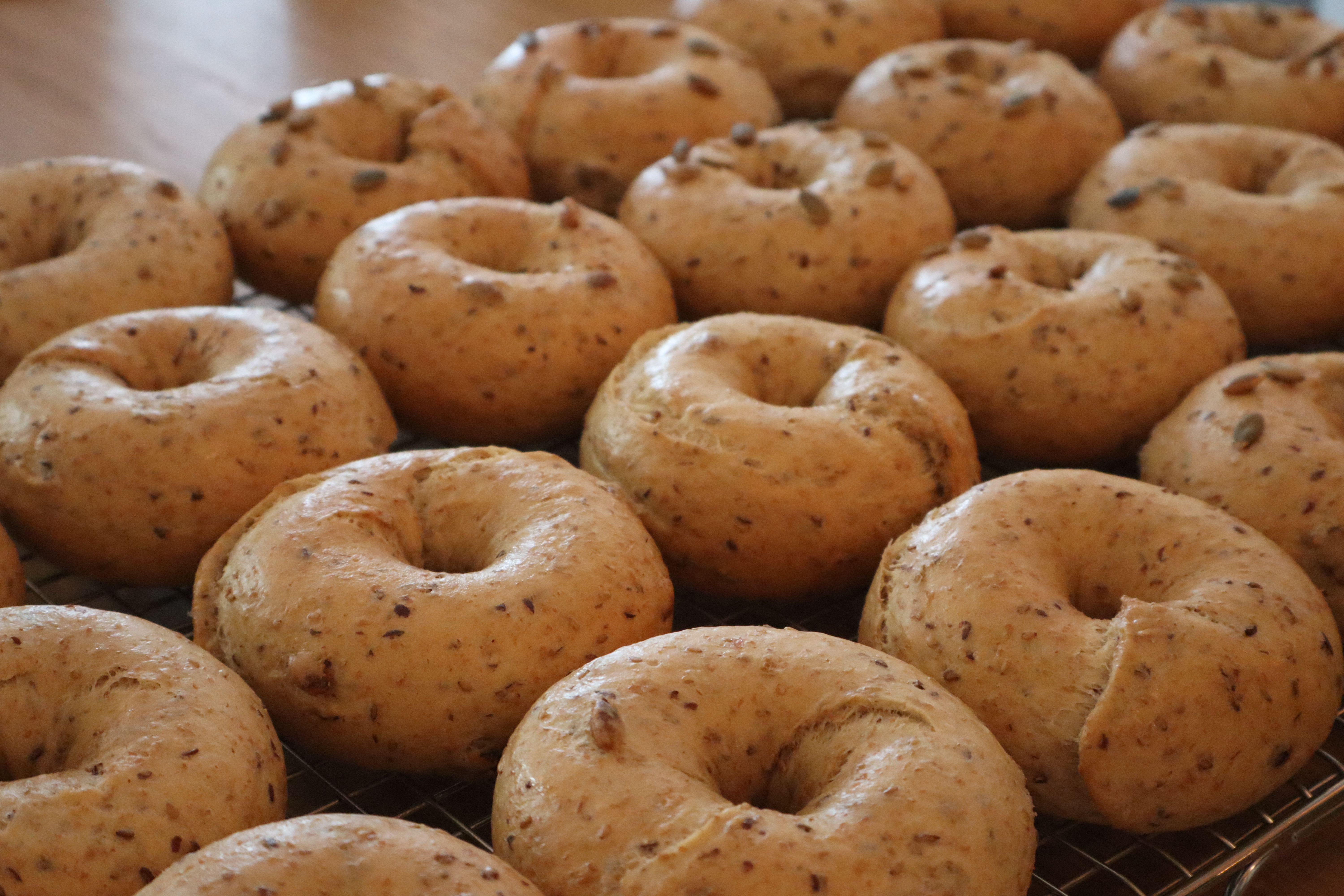 Homemade Multigrain Bagels
