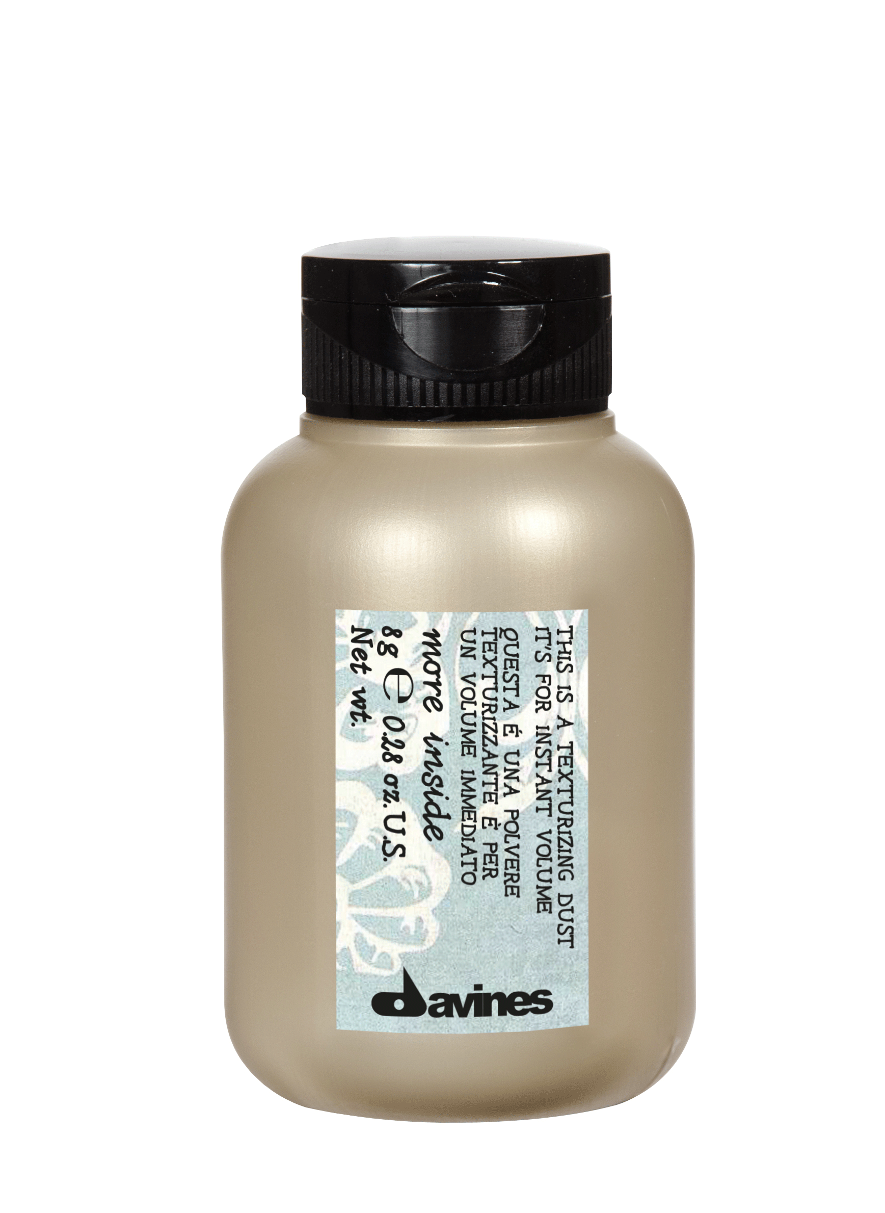 This is a Texturizing Dust Volumizing powder spray for voluminous hair