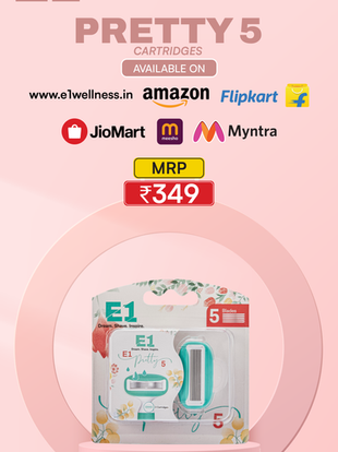 E1 Pretty 5 Cartridges – The Ultimate 5-Blade Refills for a Smooth, Soft Shave