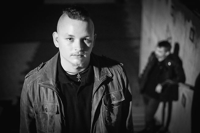 Gustav Müller with Christoph Rebhan in the Background