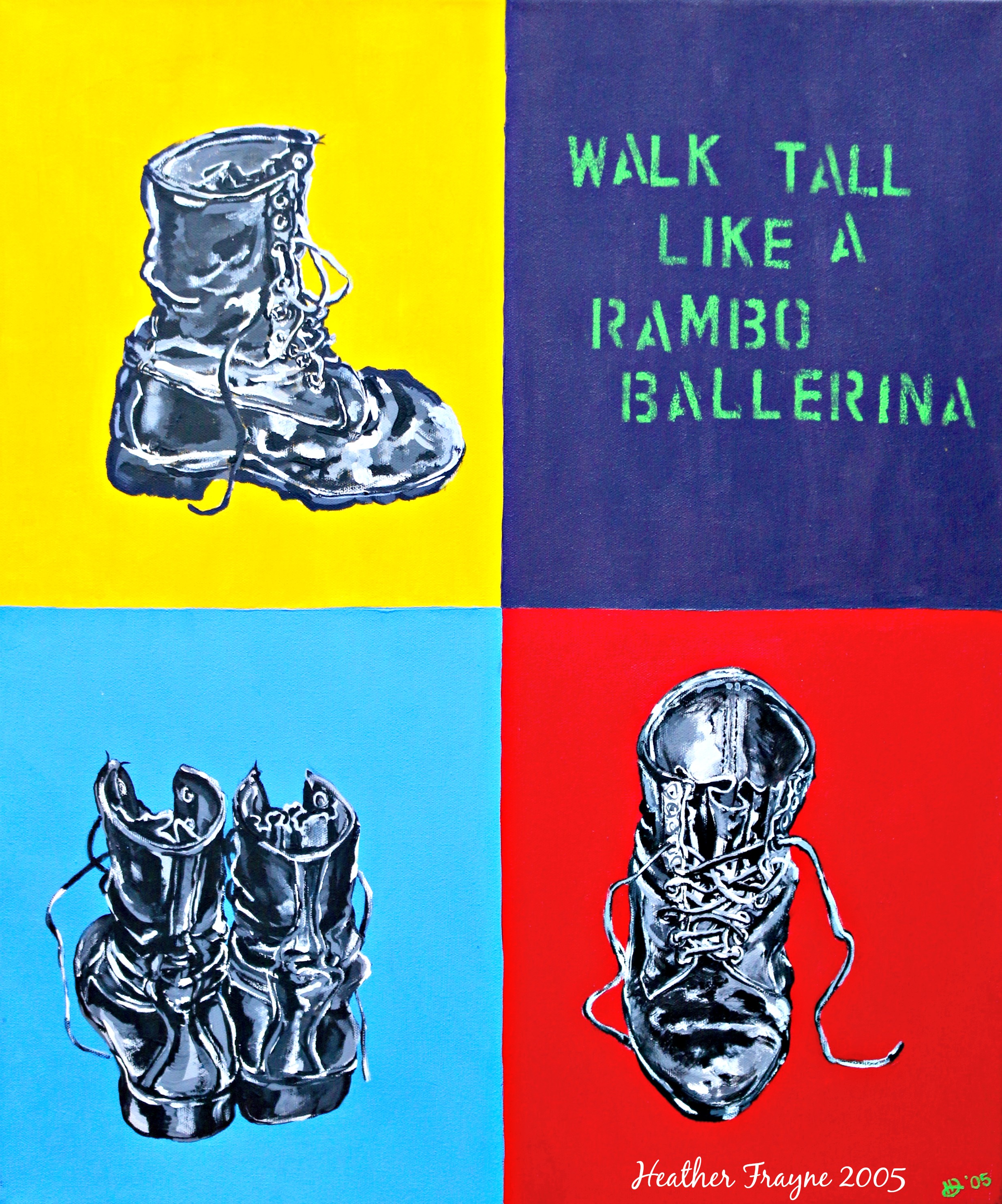 Rambo Ballerina postcard