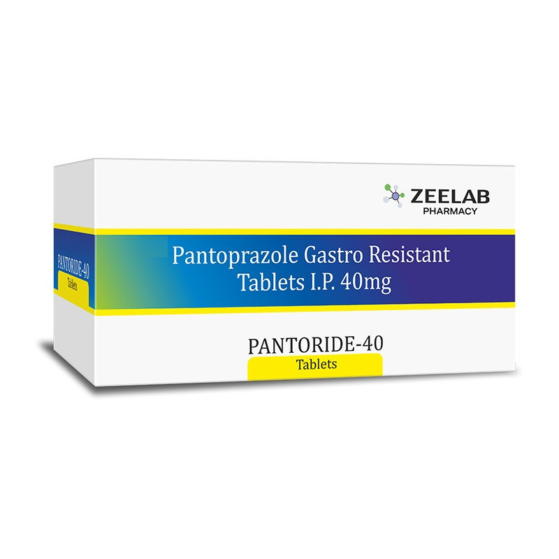 Pantoride 40 Tablet for Gastroesophageal Reflux Disease (GERD), Acid Reflux, Hea