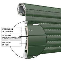 Avvolgibili tapparella in alluminio coibentato a stecche piatte