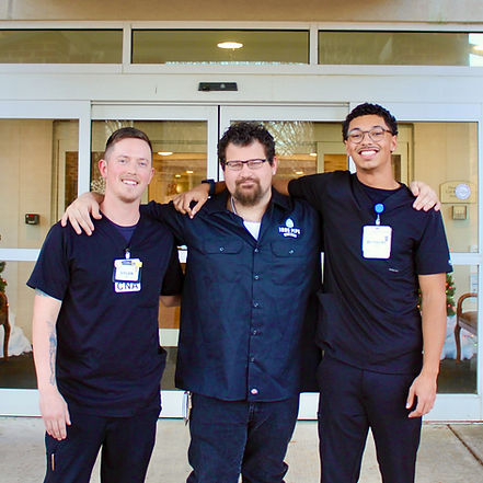 Dylan Hale, Grayson Smuthers, and Anthony Alston (left to right)