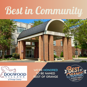 Celebrating Excellence: Dogwood Village Wins Best Senior Living Award