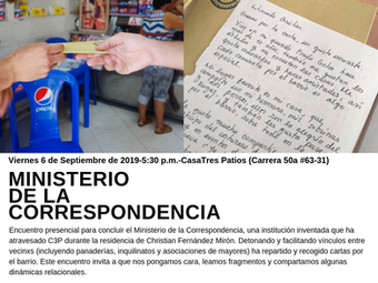 Ministerio de la Correspondencia, con Christian Fernández M.