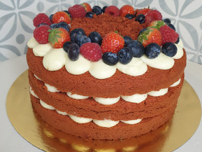 kerst taart, kersttaart, fruit, christmas cake