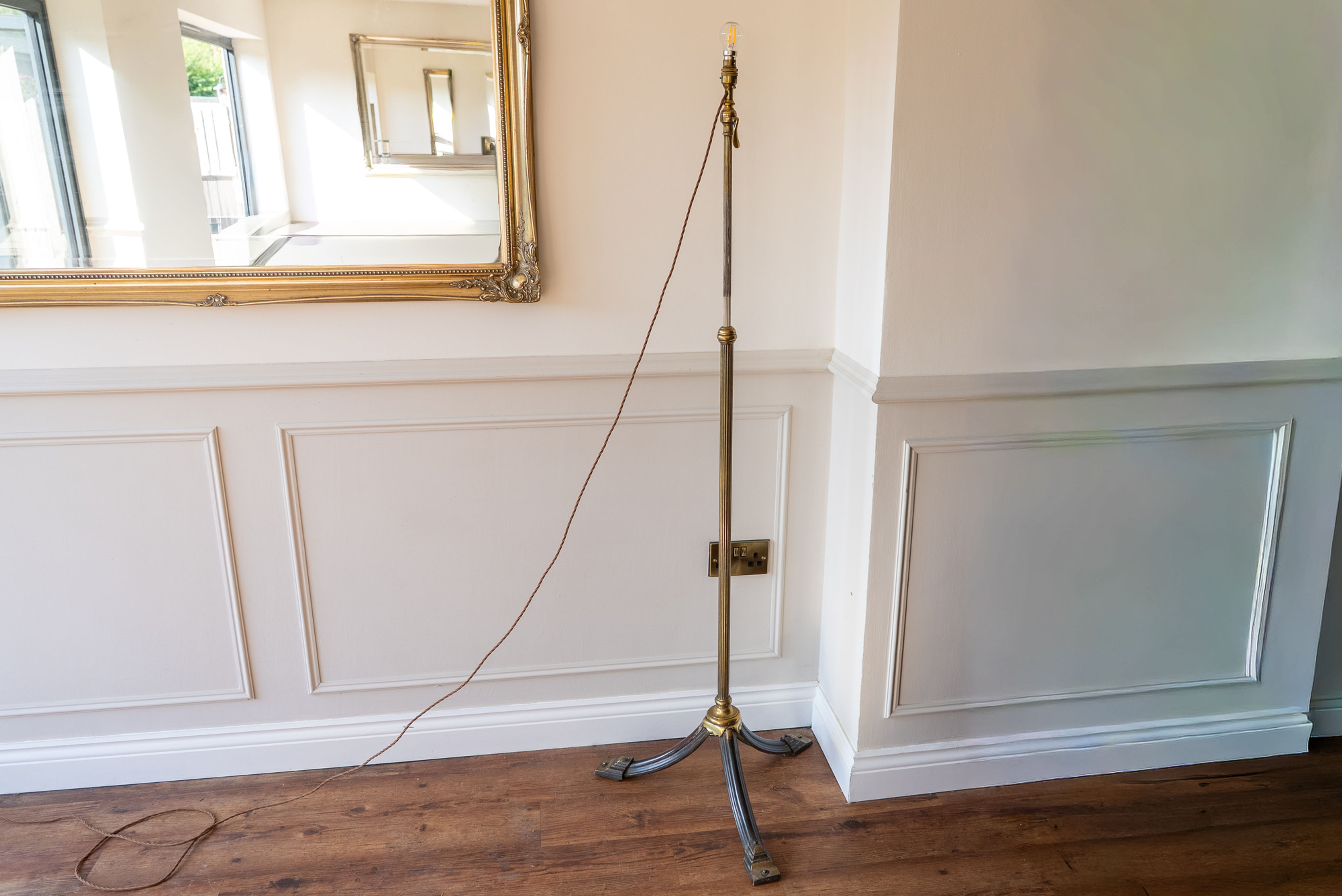 Brass Telescopic Standard Lamp