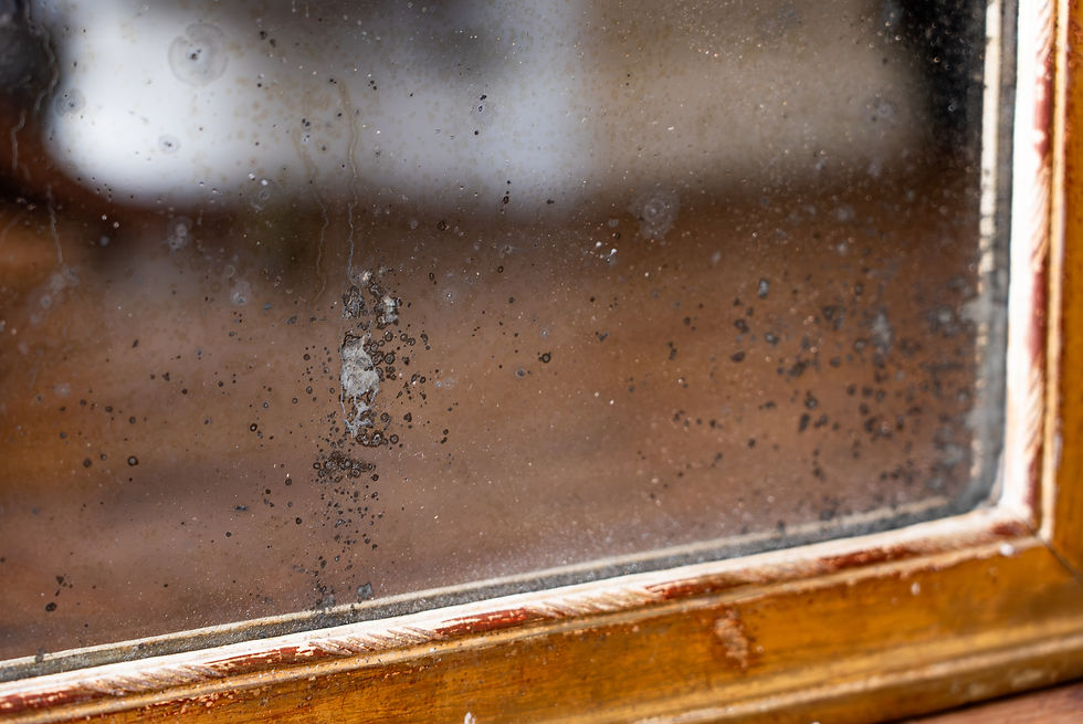 Thumbnail: Antique Gilt Distressed Mirror