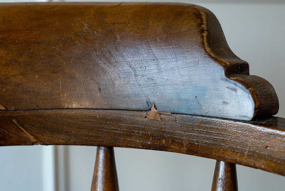 Thumbnail: Antique Windsor Smokers Bow Chair