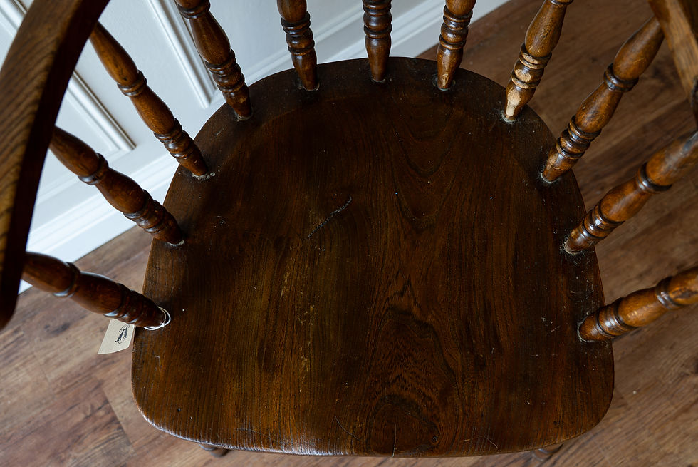 Thumbnail: Antique Windsor Smokers Bow Chair