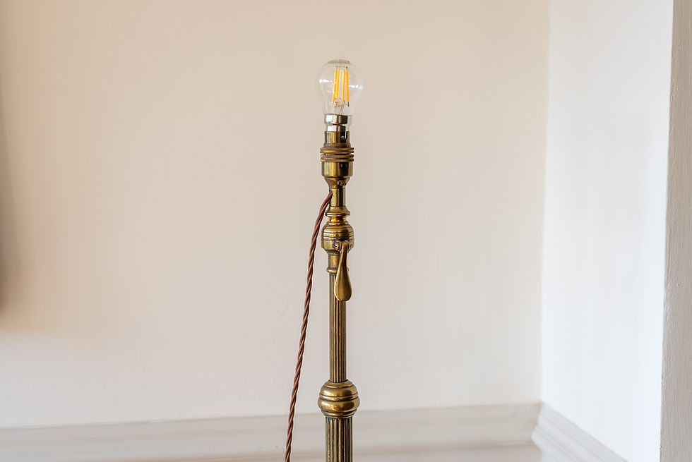 Thumbnail: Brass Telescopic Standard Lamp