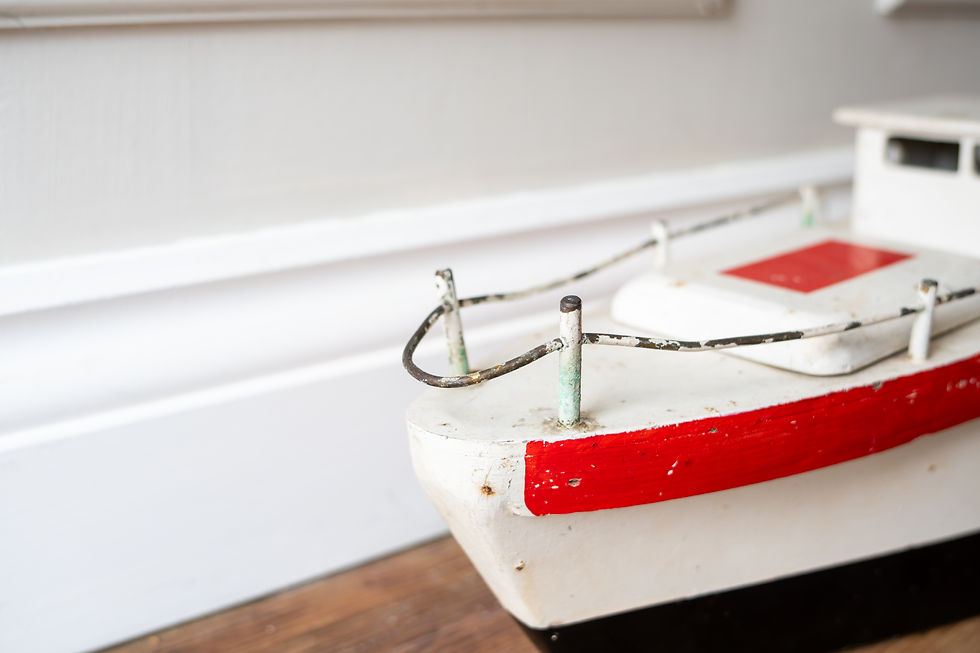 Thumbnail: Vintage Scratch Built Wooden Boat