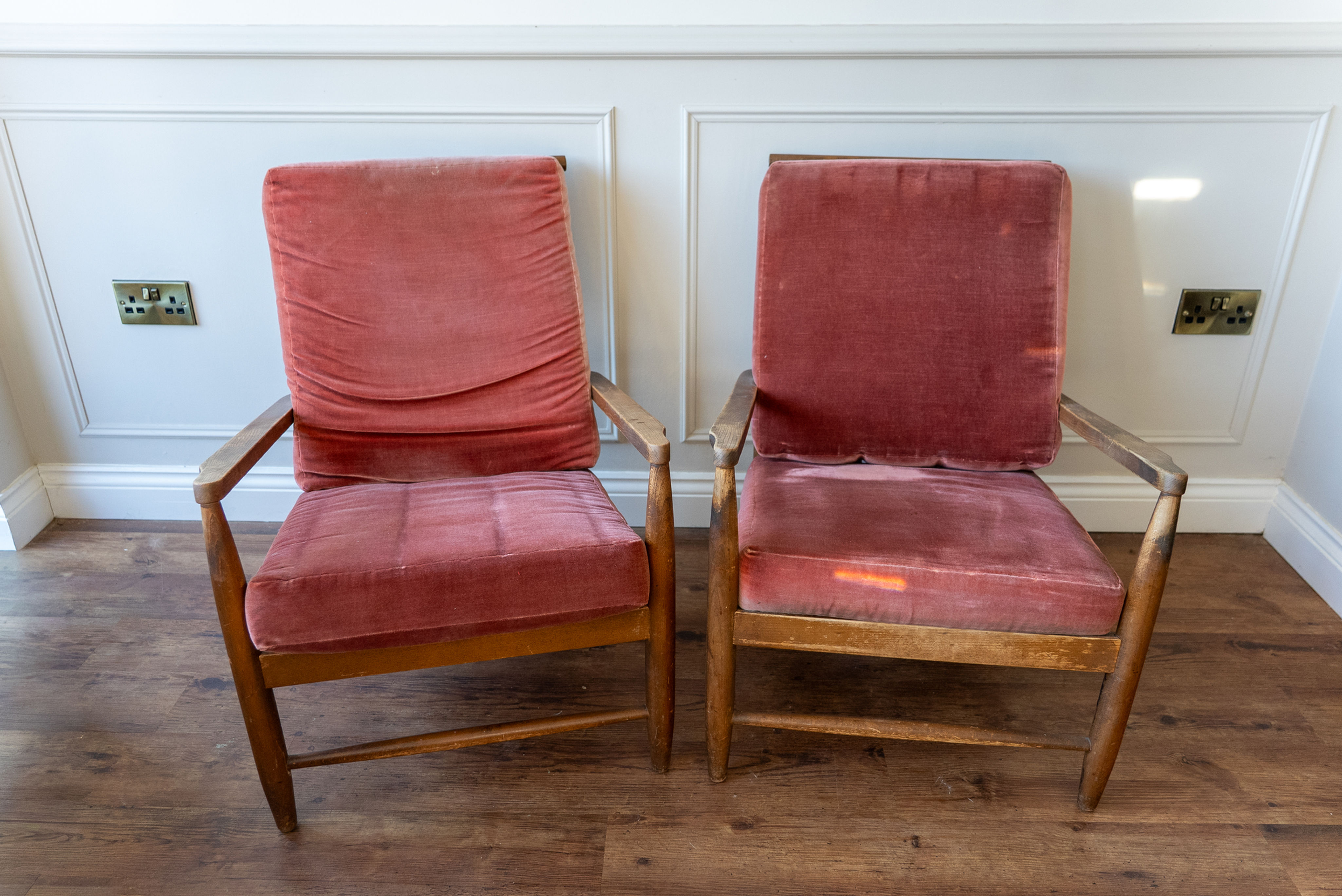 Pair of Mid Century Scandart Armchairs