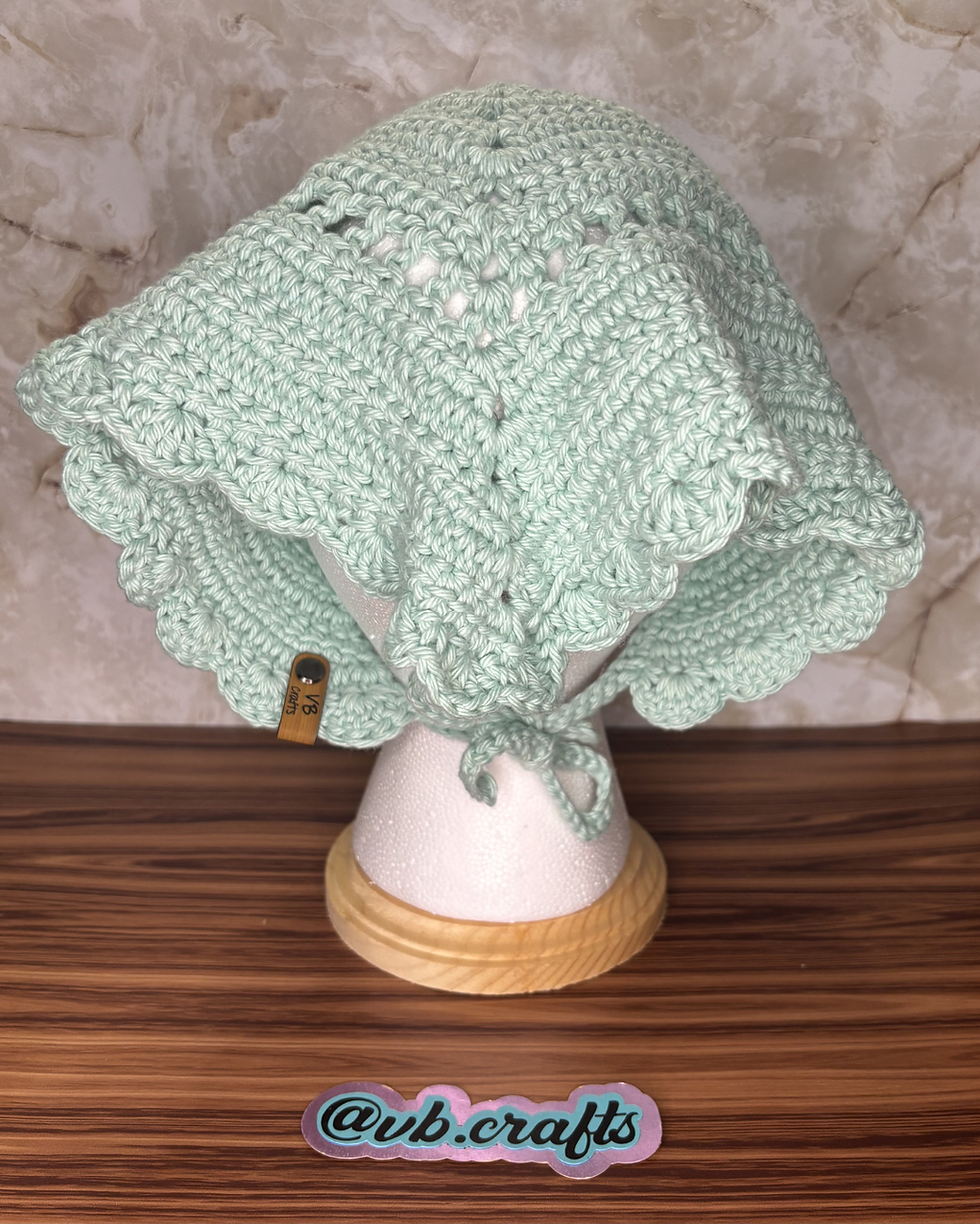 Thumbnail: Large Green Crochet Bandana