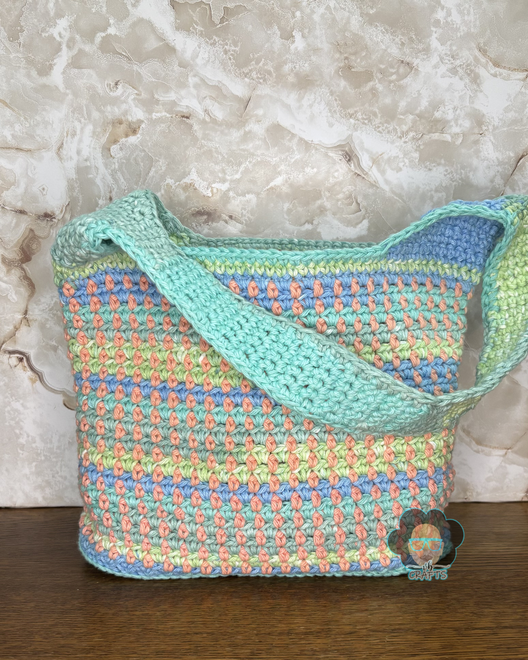 Peachy Crochet Purse