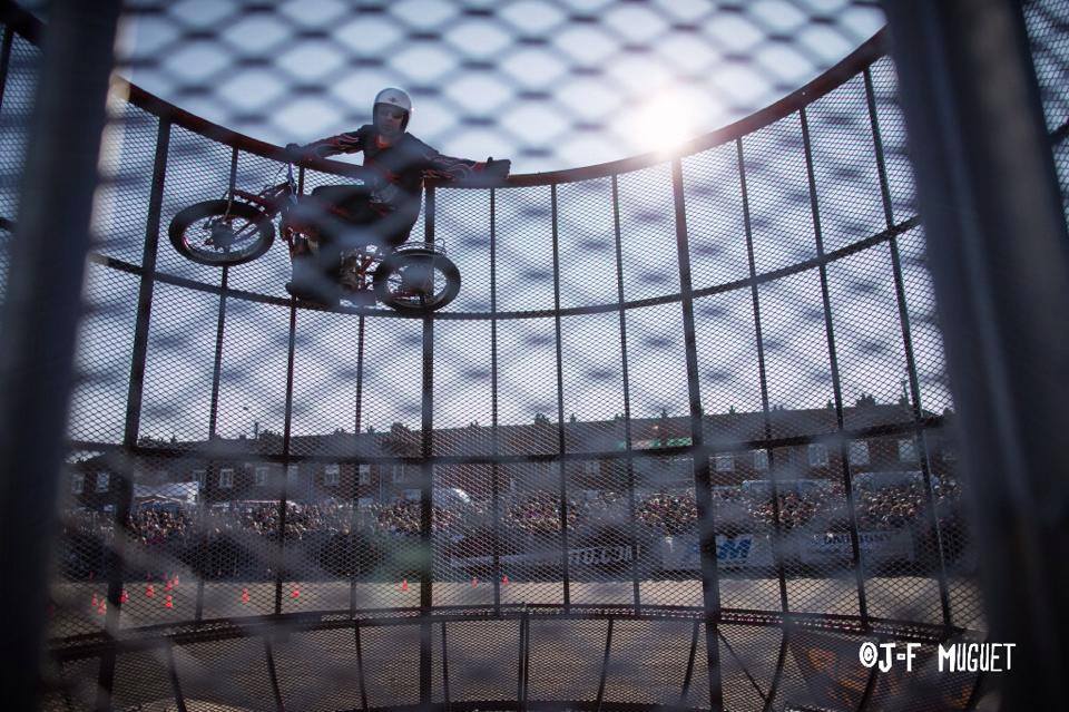 Motorcycle Cage of Death Show