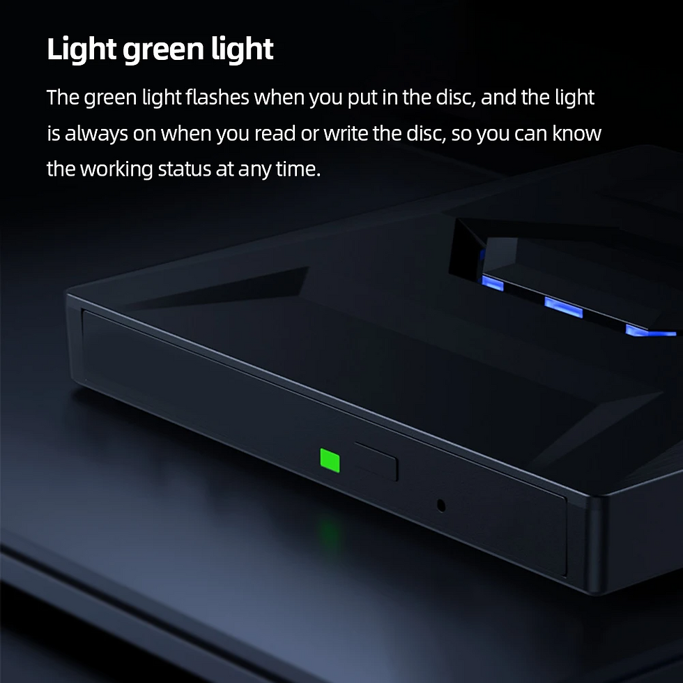 Thumbnail: External CD DVD Drive USB 3.0 Writer Burner Player for PC Laptop Windows 11 10