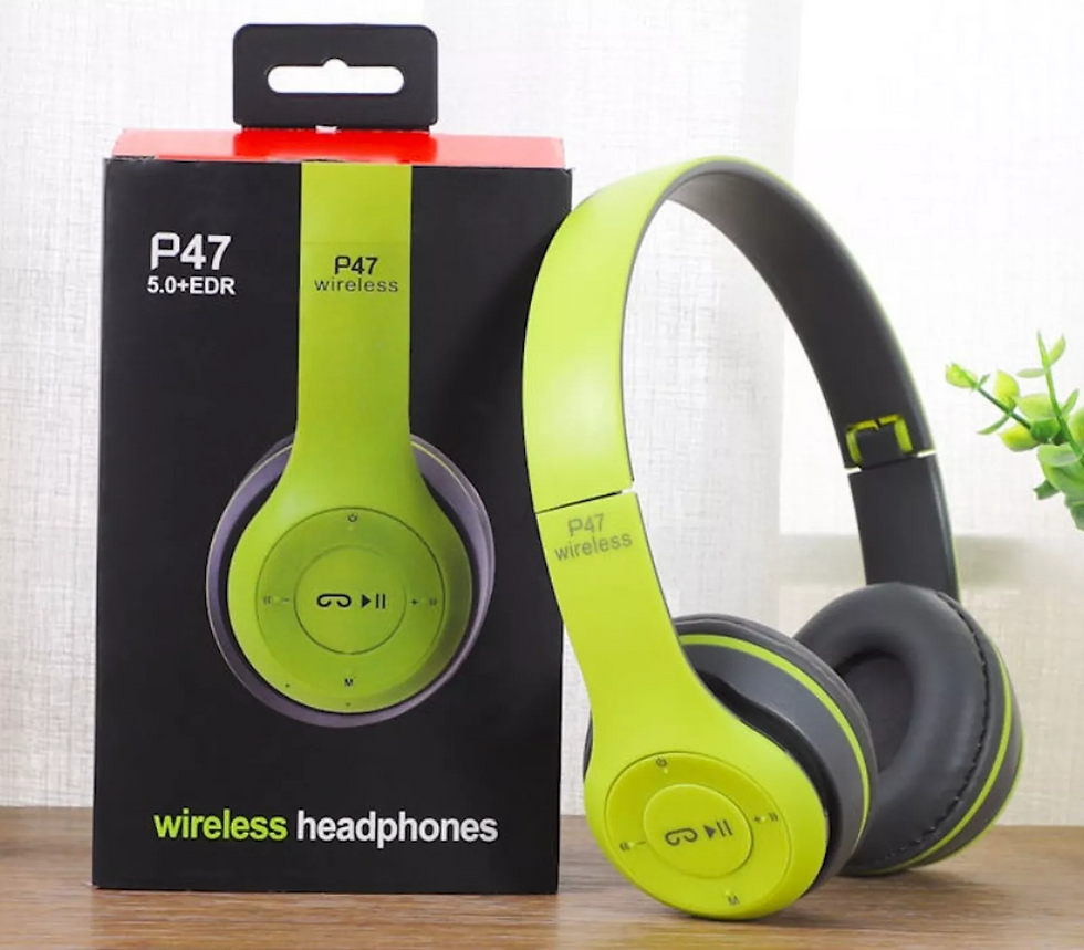 Thumbnail: Wireless Bluetooth 5.0 Headphones Headset Over-Ear FM Radio MIC Foldable TF Card