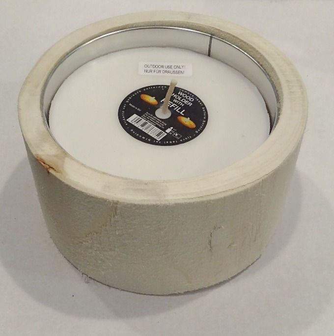 Thumbnail: Nordic Big Wood Holder Ø20x10 cm With Tin Refill