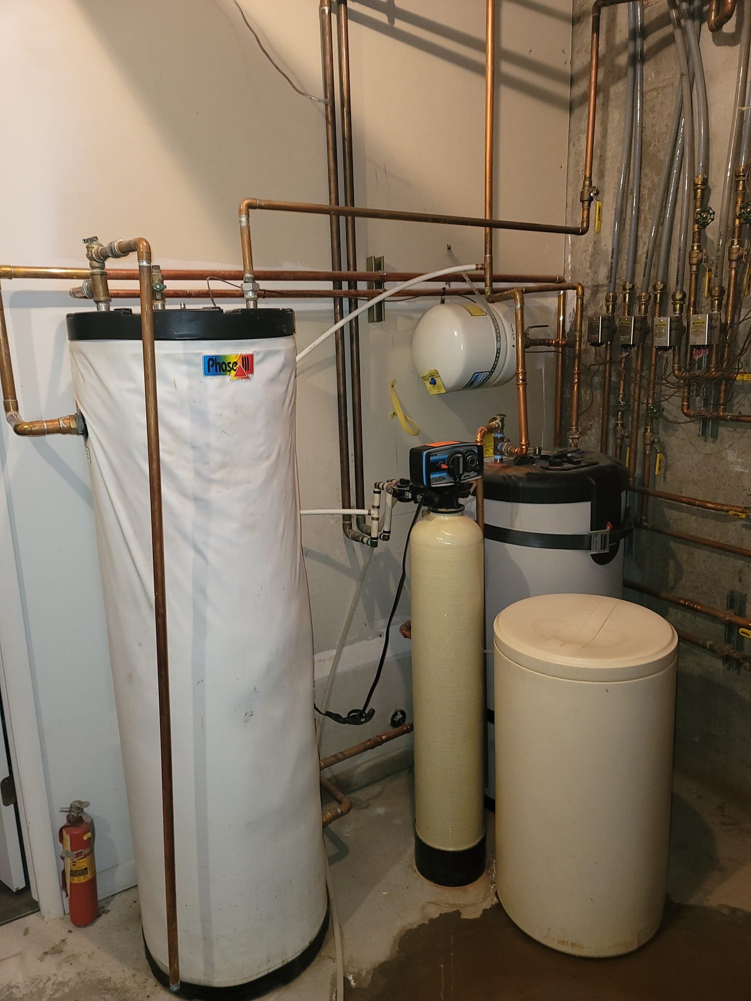 Detailed hot water boiler piping diagram illustrating a combination boiler installation. This schematic is useful for understanding combi boiler installation processes and factors influencing the overall cost of combi boiler and installation.