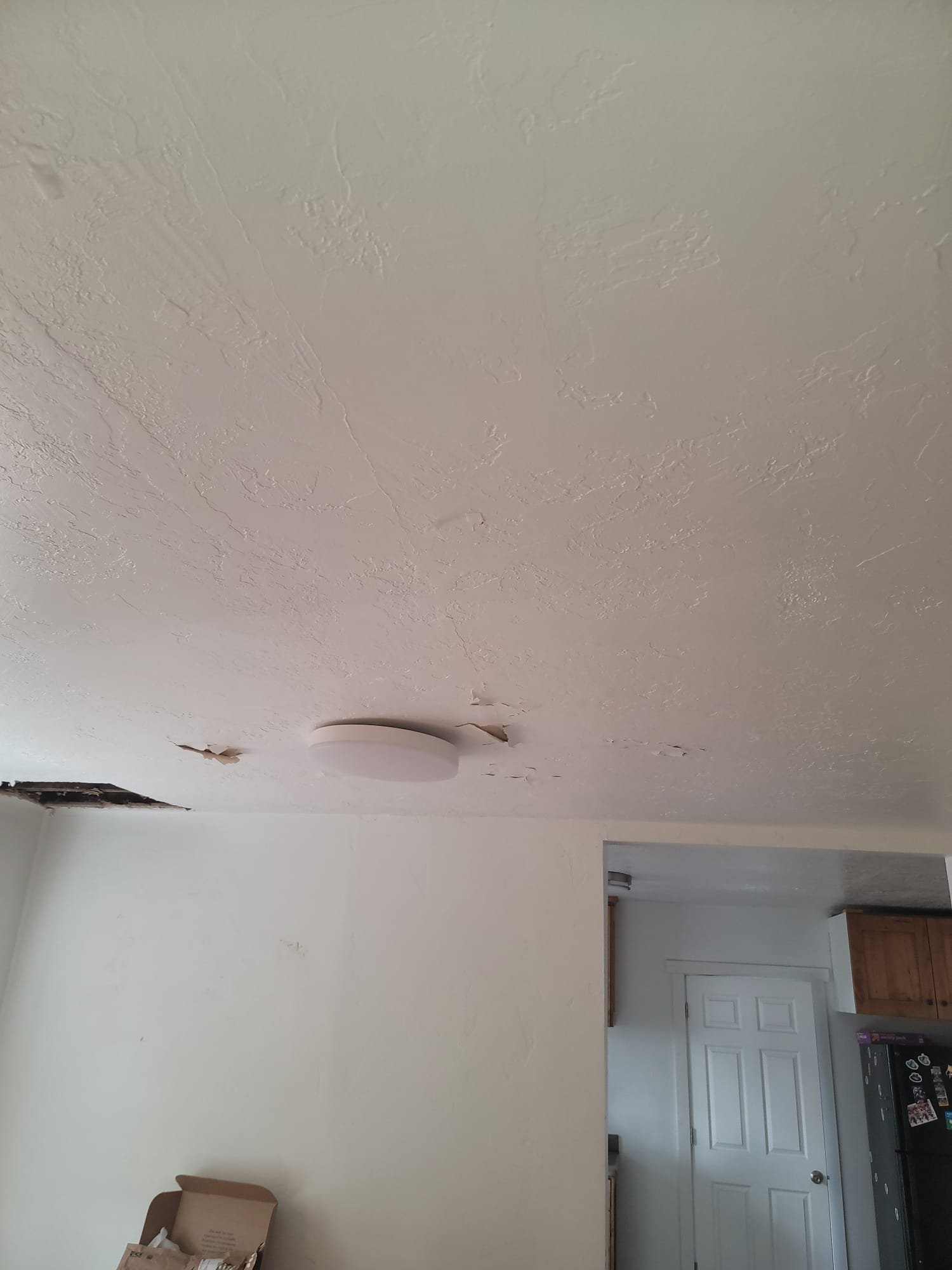 Image depicting commercial ceiling water damage, highlighting the importance of professional odor removal services, especially when a sulfur-like smell indicates potential issues. Call a licensed commercial ceiling water damage odor removal expert to address the problem effectively and safely.