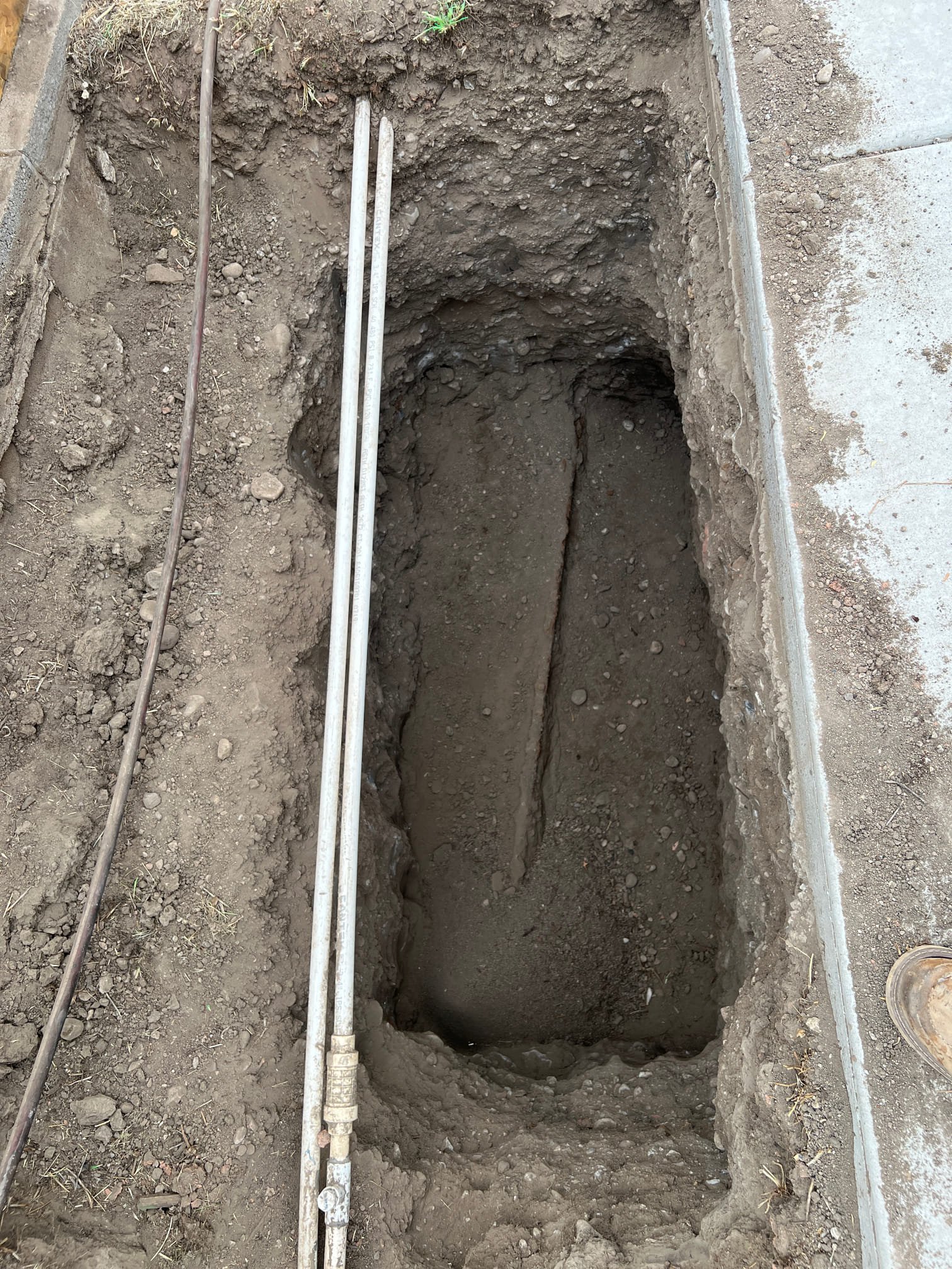 Image depicts cast iron sewer pipe replacement, a common solution for failing sewer lines. This service relates to overall sewer line replacement, a process that can vary in cost depending on location. Search 'sewer line replacement cost near me' to find local professionals.