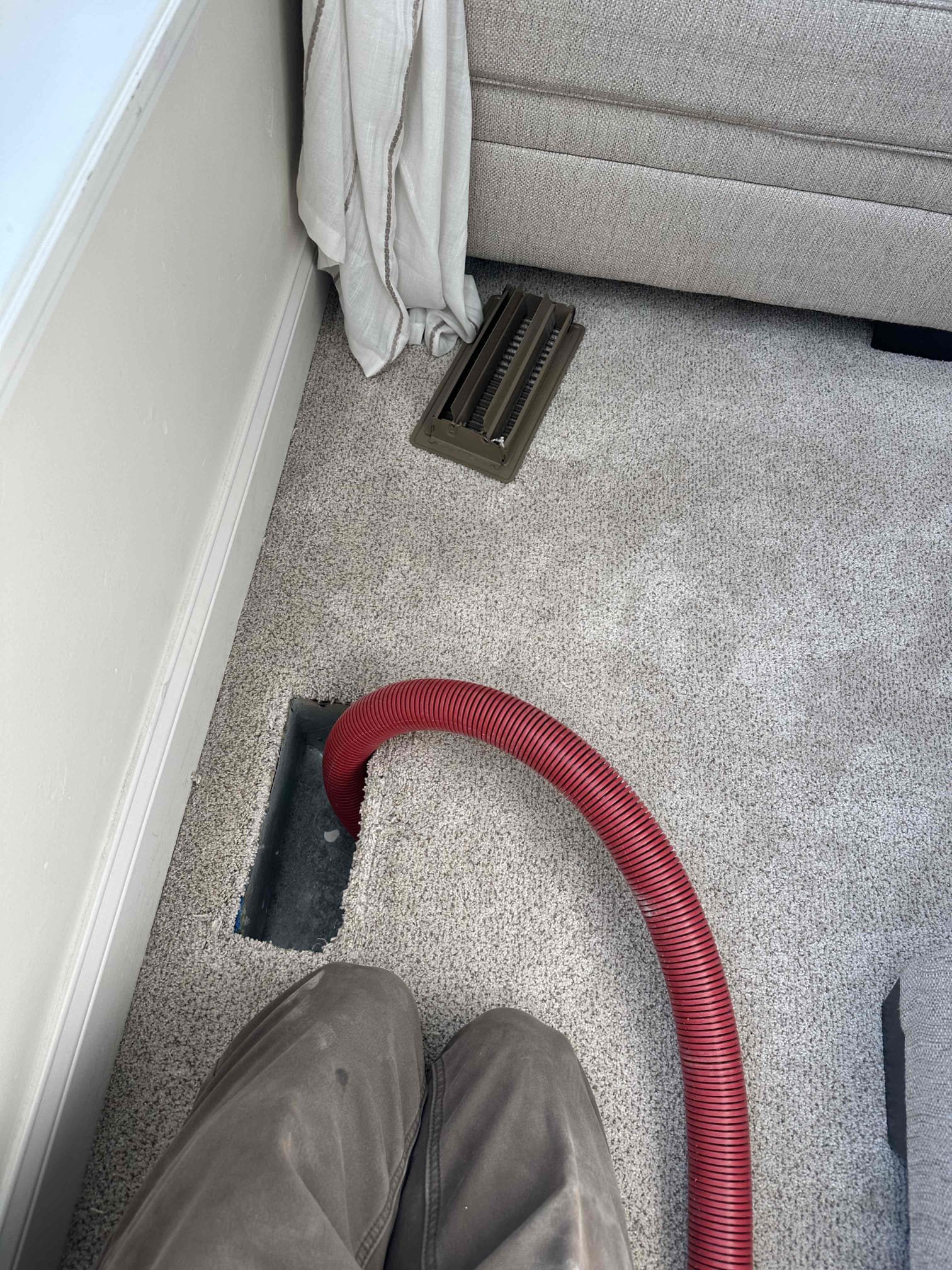 Image depicts the aftermath of a fire, showcasing fire damage cleaning. Focus on furniture fire damage cleaning, illustrating the restoration work undertaken by a fire damage cleaning company to salvage and restore items affected by smoke and soot.