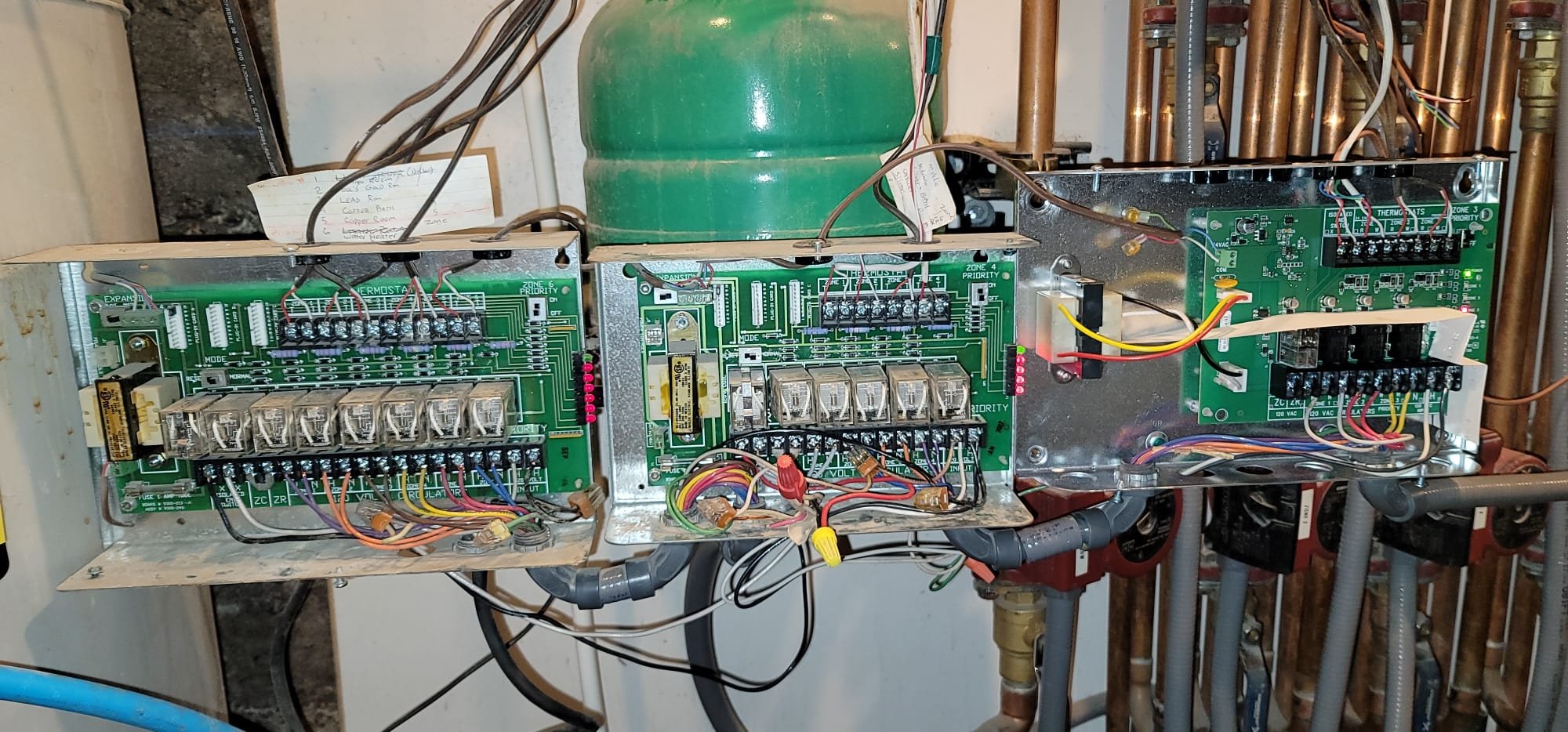 Image depicting a commercial HVAC system, likely a Trane heat exchanger, undergoing replacement. Emphasizes the complexity and scale of commercial HVAC replacement, suggesting the need for professional commercial heating replacement service to ensure proper installation and optimal performance.