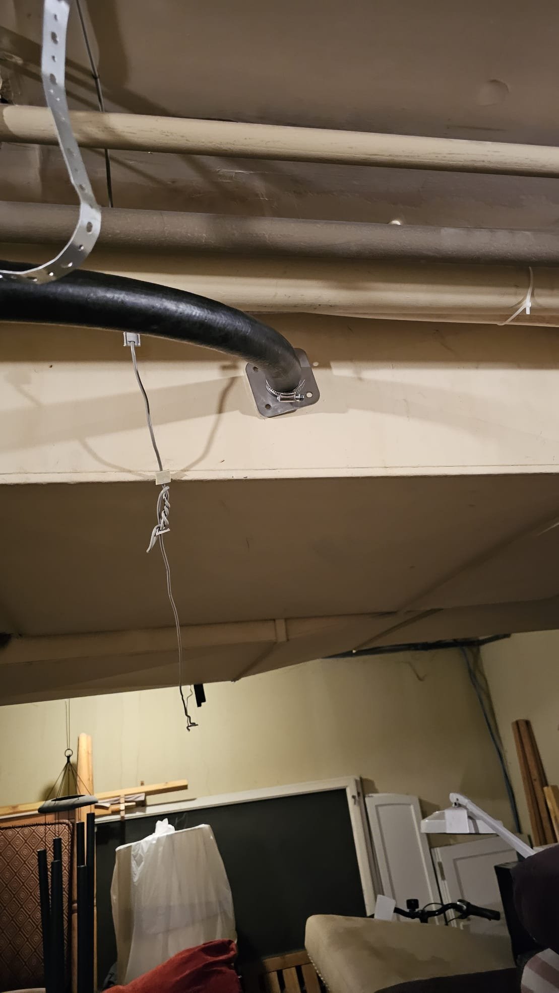 Mold damage in a home, a common issue addressed by residential mold damage services. Check your homeowner's insurance for mold damage coverage. Professional remediation ensures a healthy home environment.