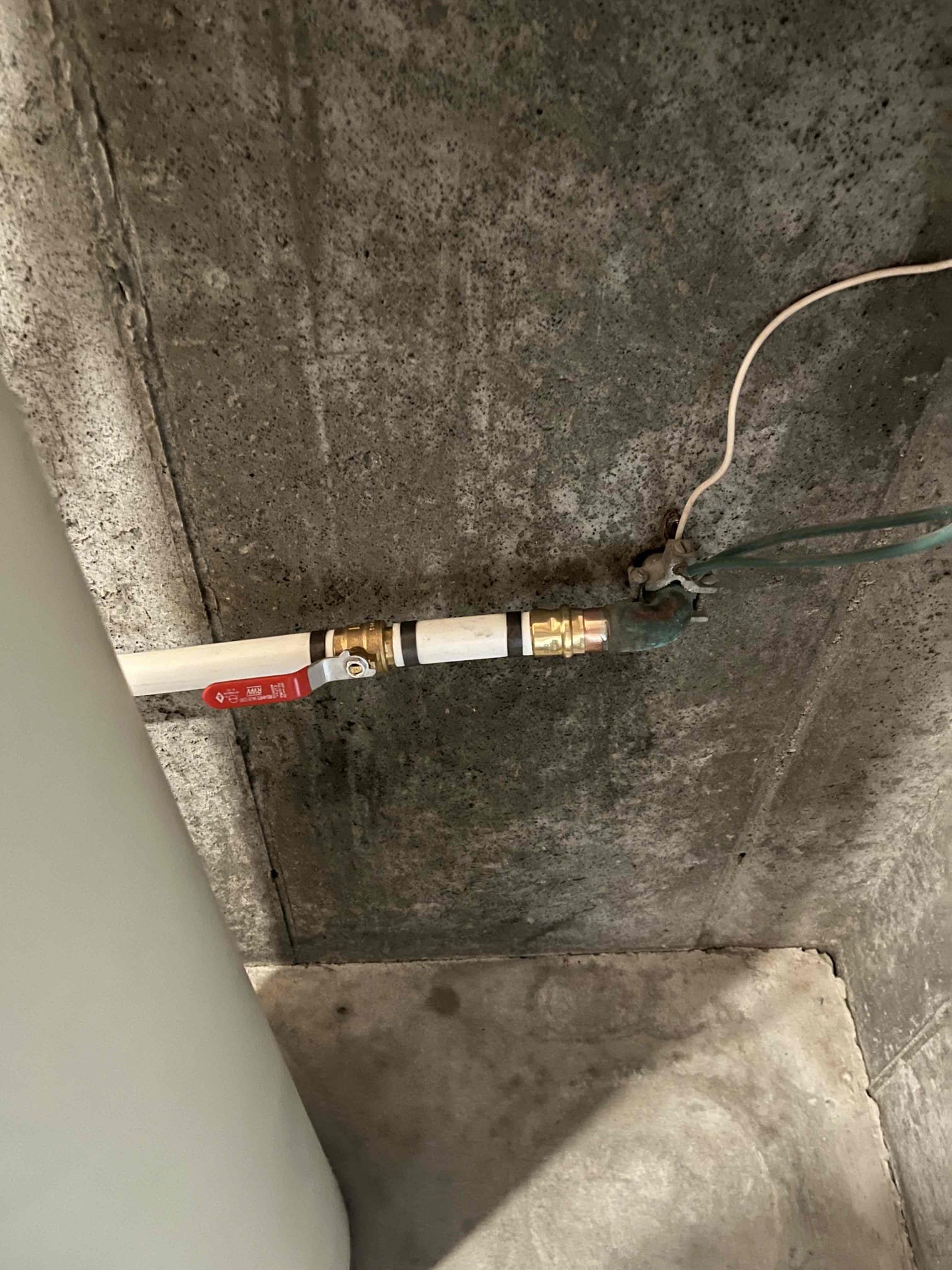 Image depicting a water main fix, possibly related to a forced main or main sewer maintenance. Focus on infrastructure repair and maintenance.