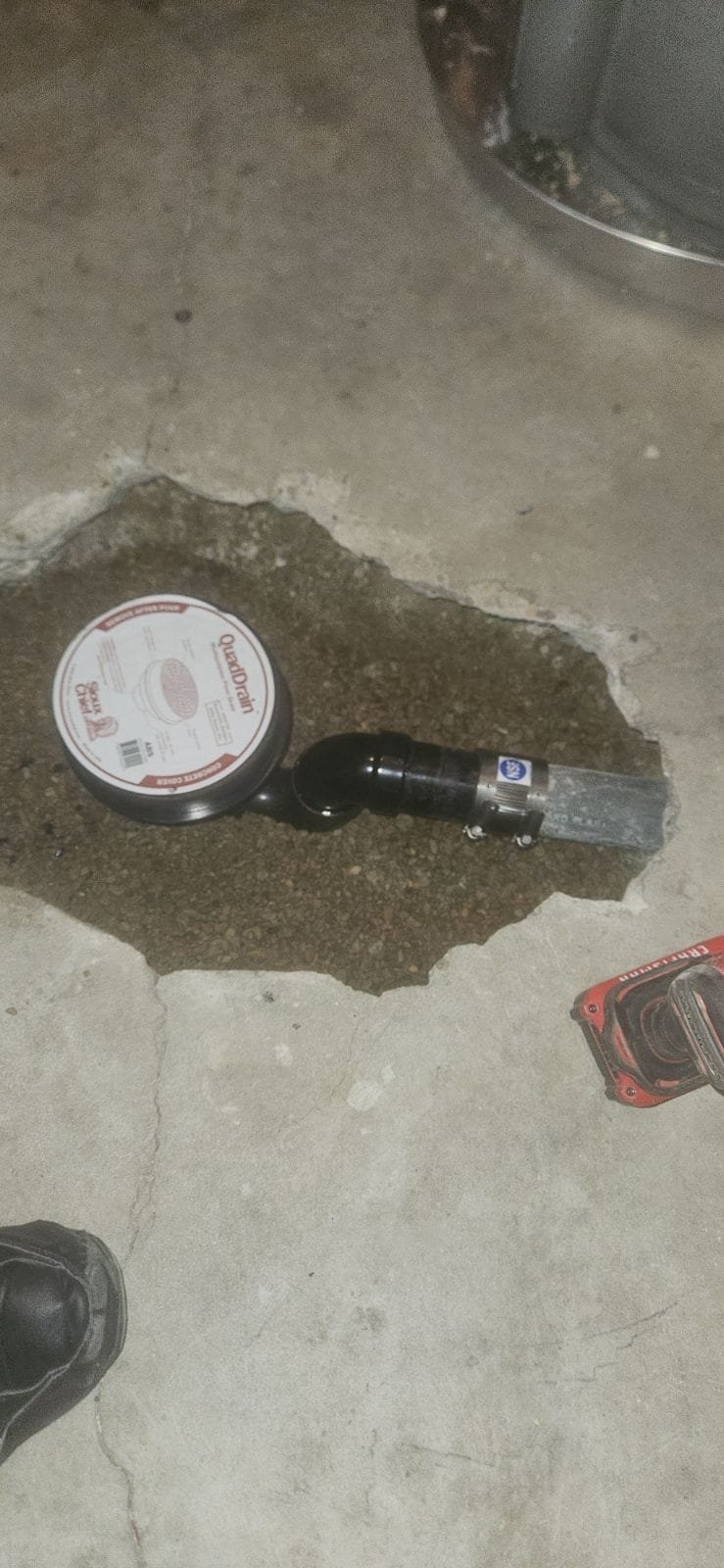 Emergency drain cleaning service unclogging a storm sewer drain. Fast response for urgent sewer backups and clogged drains.