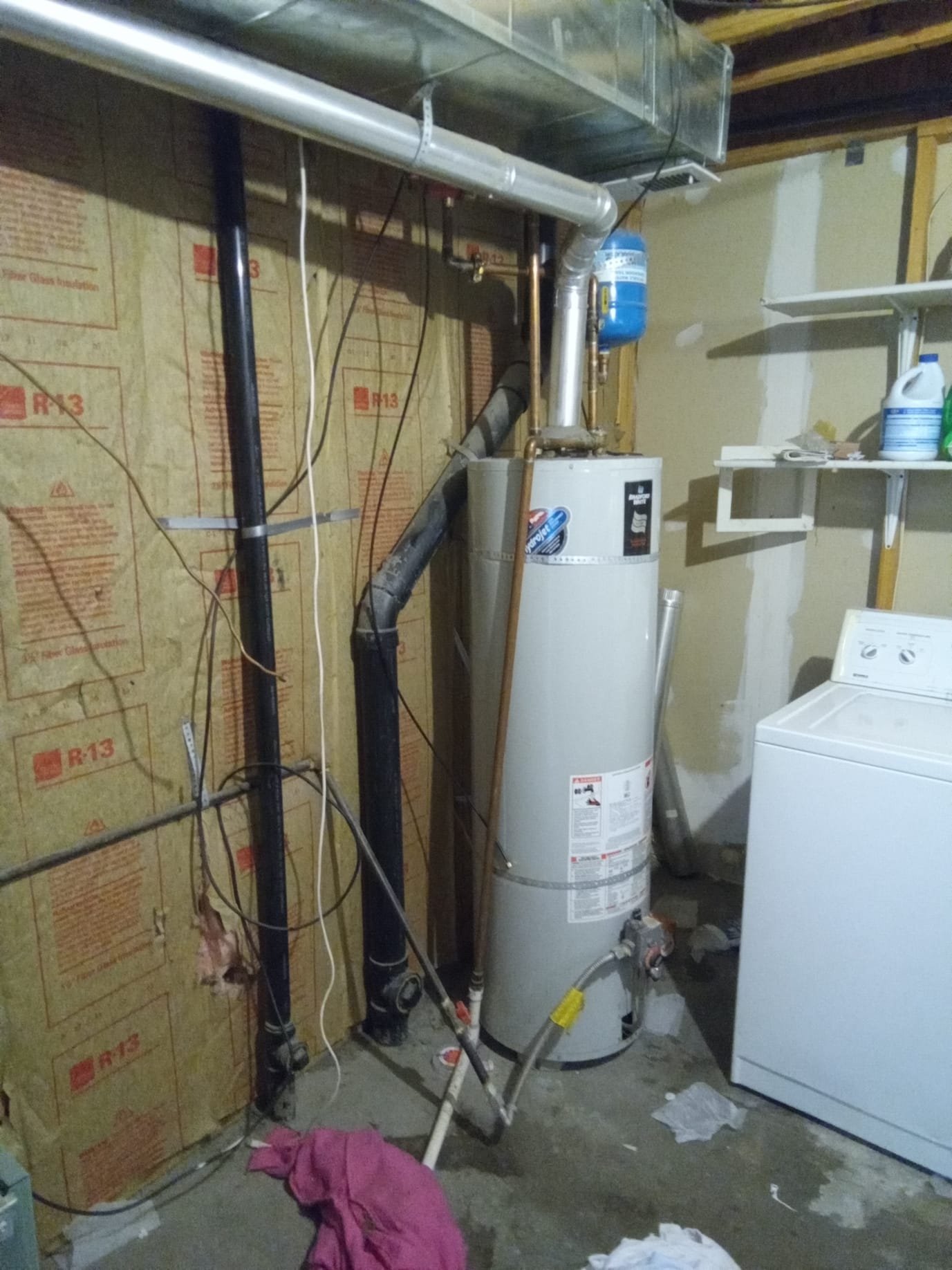 Image depicting signs of water damage in commercial drywall, possibly related to issues with water pressure in the building. Could indicate a need for professional commercial drywall water damage restoration services to address leaks, stains, or structural issues.