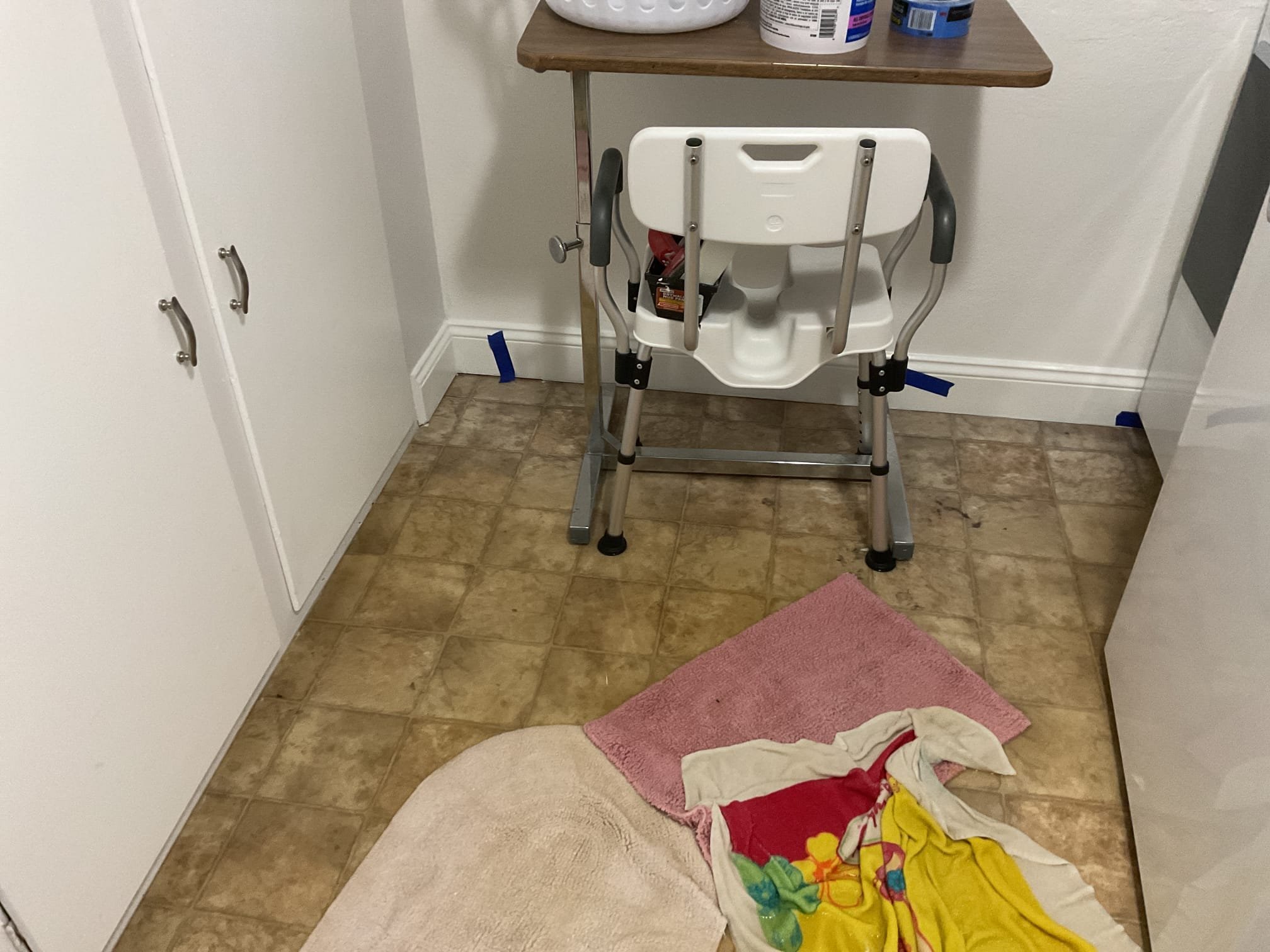 Image depicting water damage mitigation in a Tarrant County nursing home. Focus is on the process of water removal and drying to prevent further structural damage and mold growth, highlighting the importance of a comprehensive water mitigation plan for healthcare facilities.